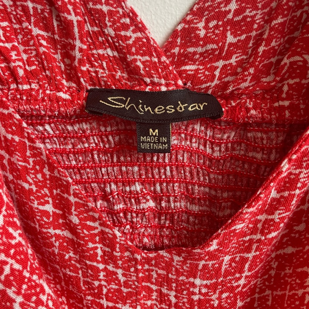Shinestar Red Ruffle Mini Dress - Picture 6 of 6